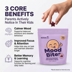 NOVALys™ MoodBites — Saffron Calm Gummies for Kids