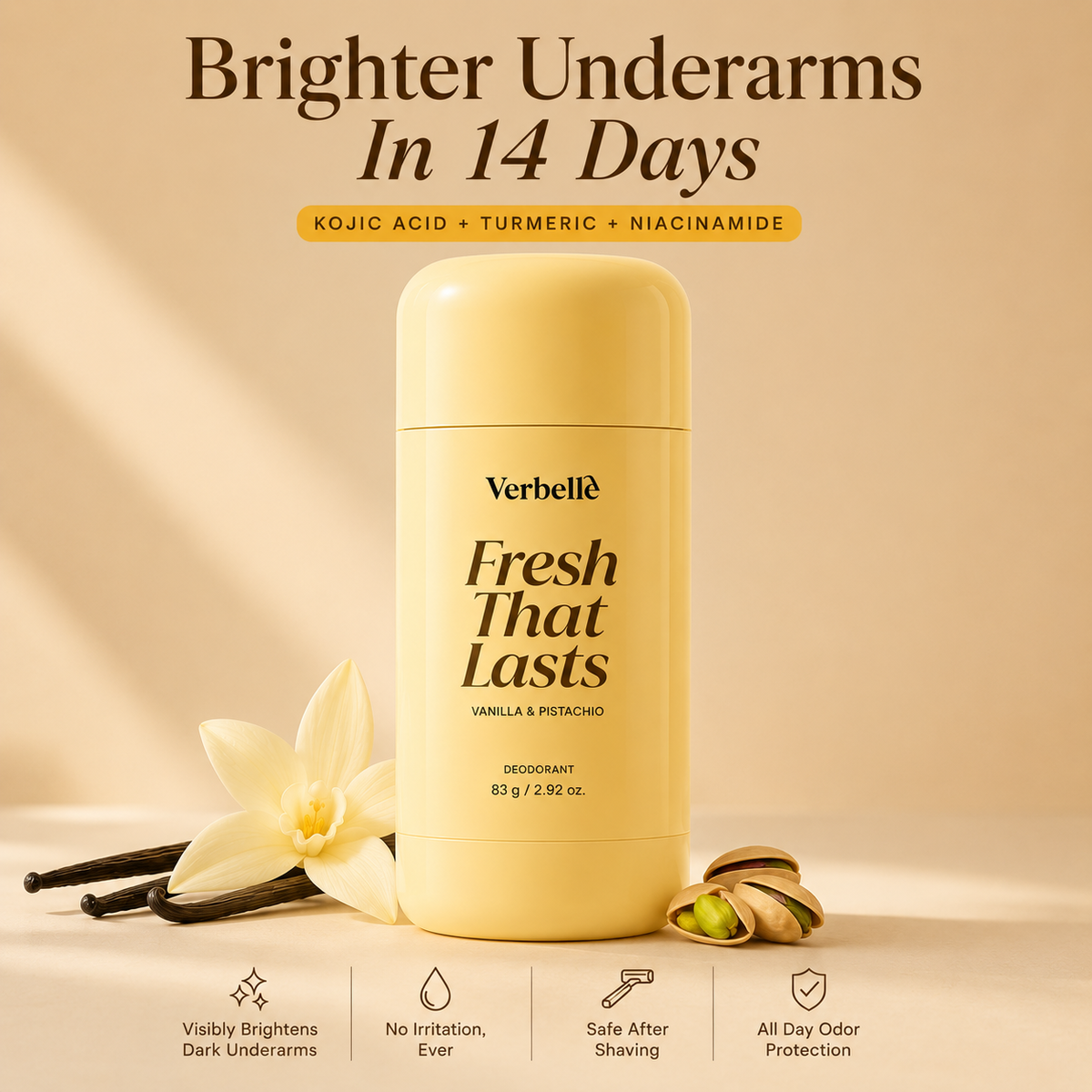 Novalys — Kojic Acid & Turmeric Deodorant